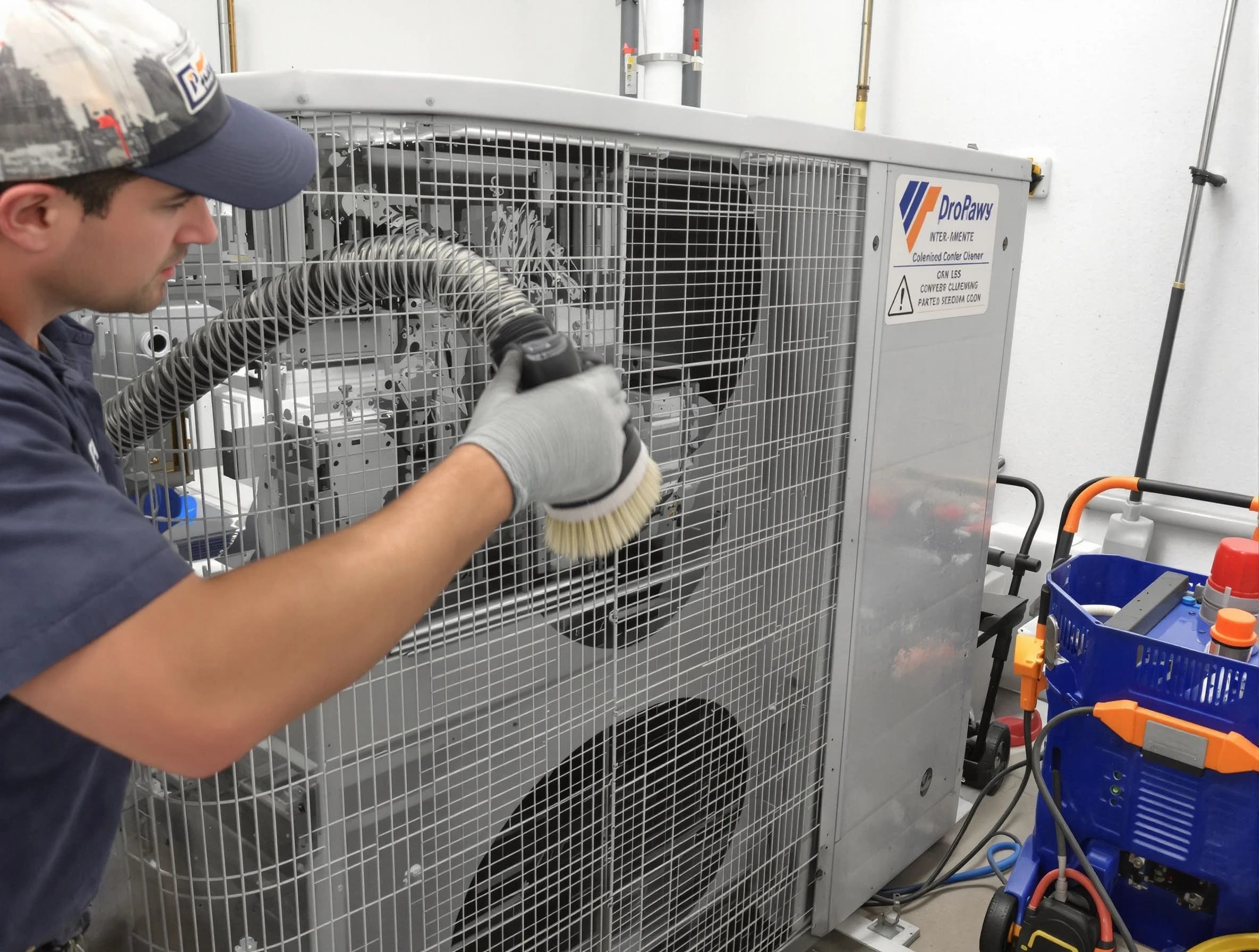 Murray Air Duct Cleaning specialist performing precision AC coil cleaning for improved system performance in Murray