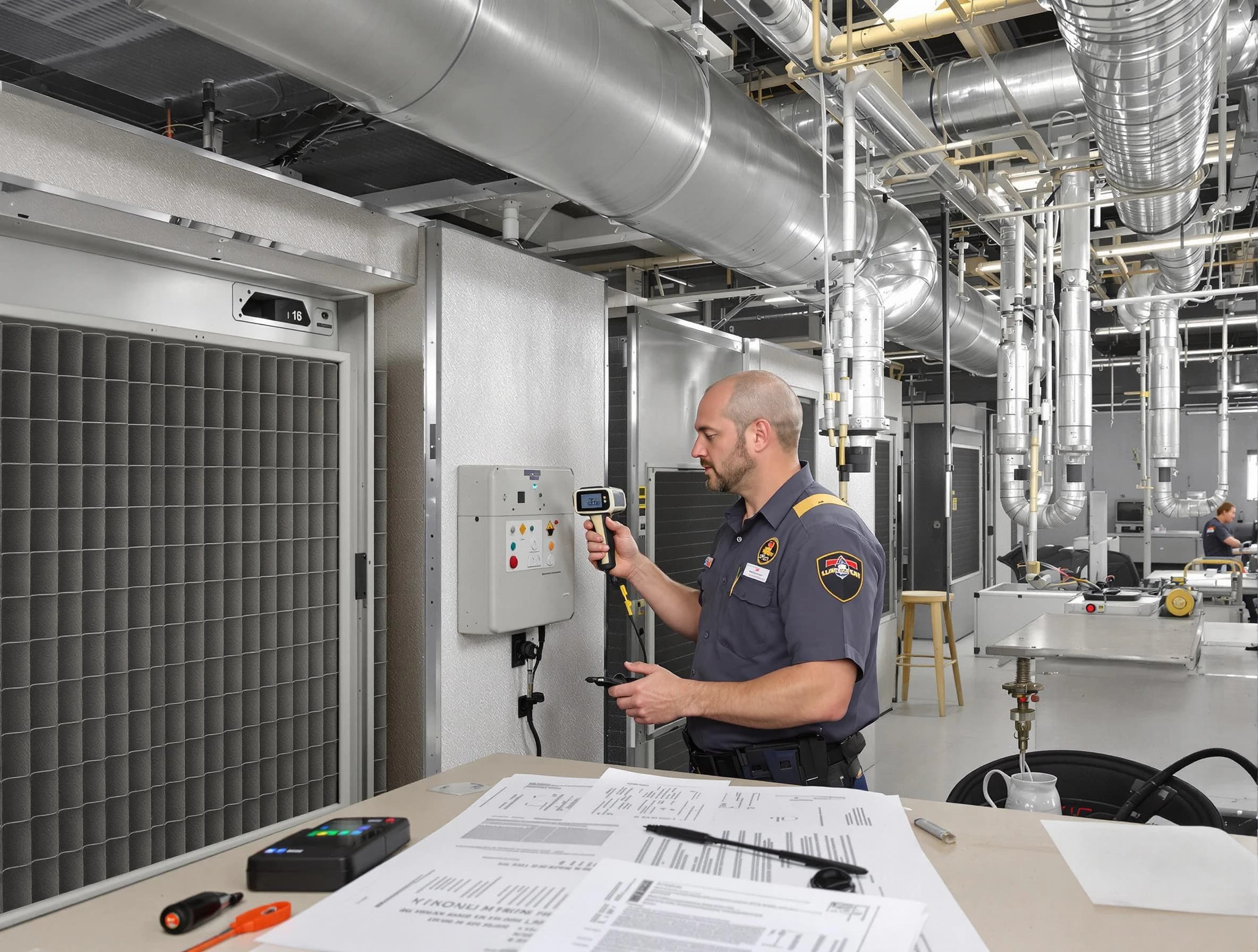 Professional filter system inspection by Murray Air Duct Cleaning in Murray