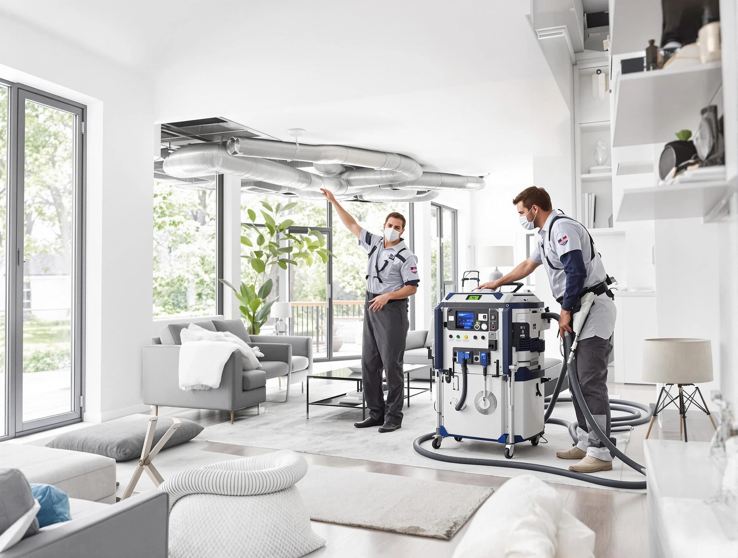 Murray Air Duct Cleaning professional conducting pure air duct cleaning with state-of-the-art equipment in Murray