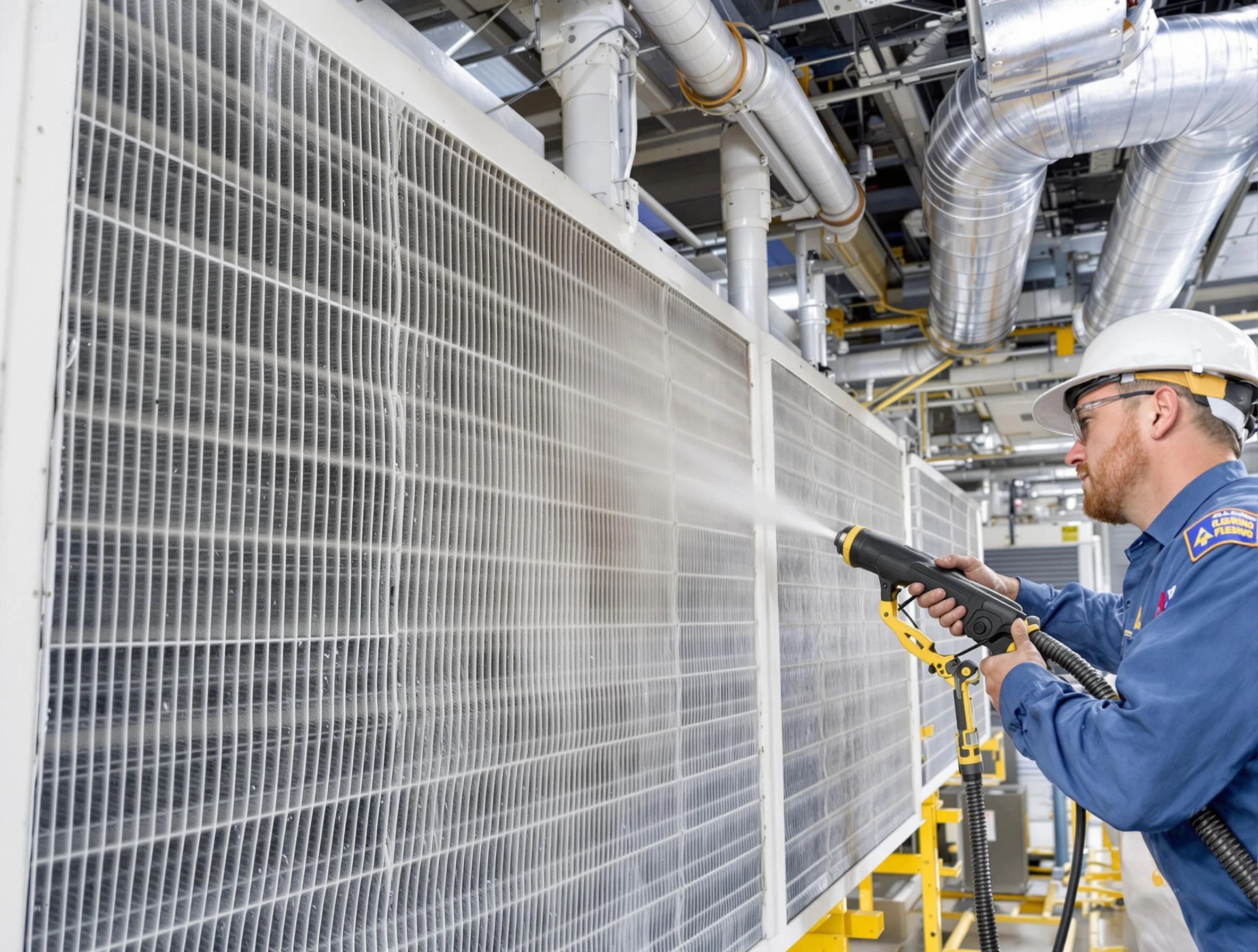 Professional commercial coil cleaning by Murray Air Duct Cleaning in Murray