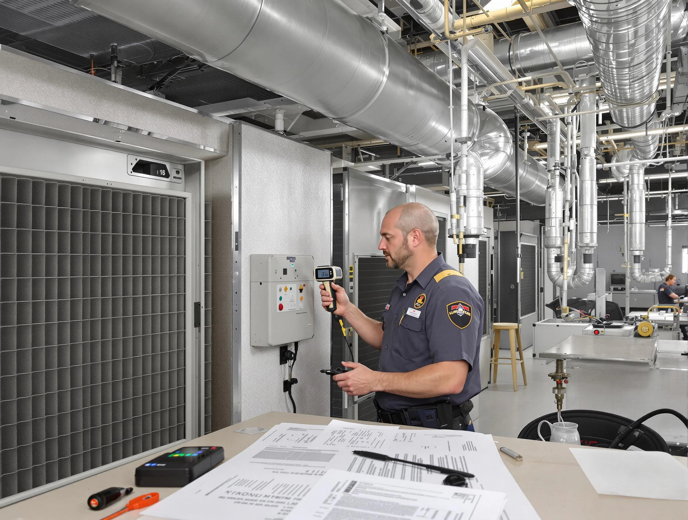 Professional filter system inspection by Murray Air Duct Cleaning in Murray