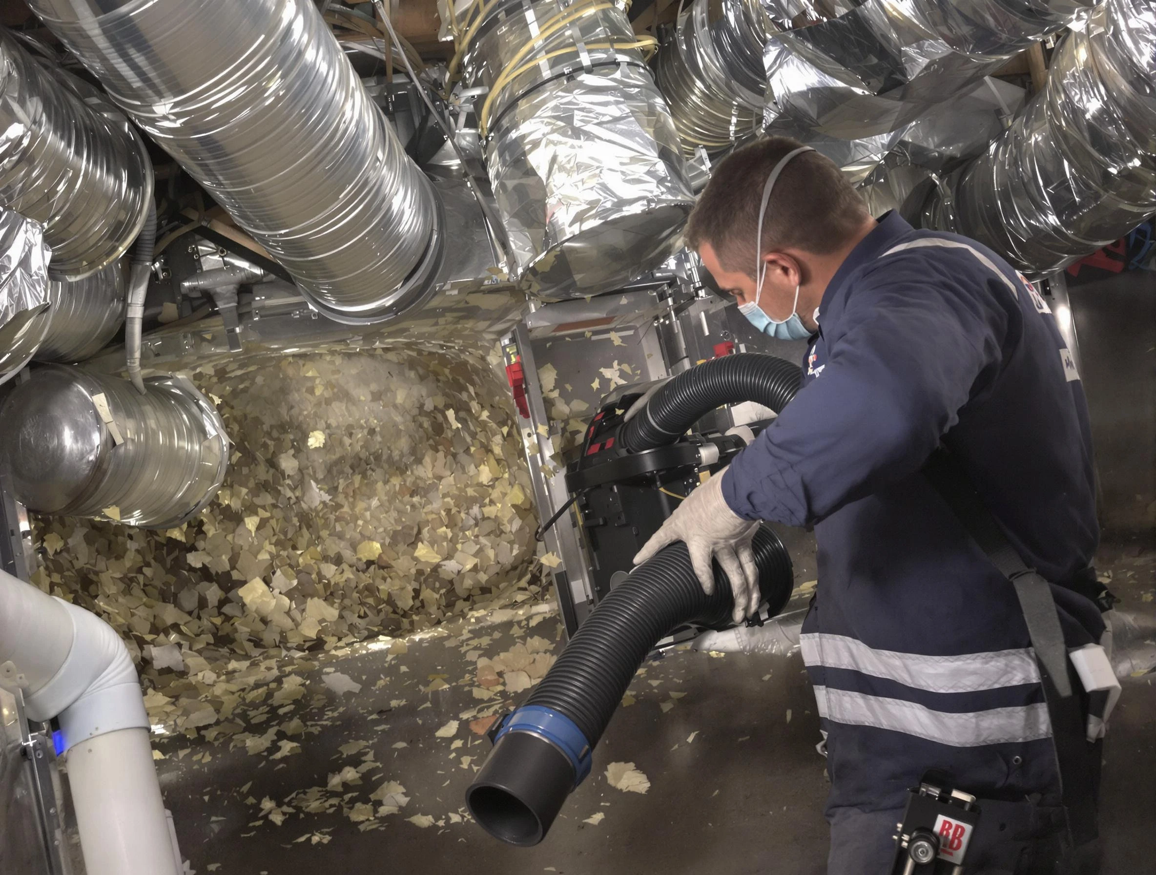 Murray Air Duct Cleaning specialist operating negative pressure cleaning equipment for thorough duct maintenance in Murray
