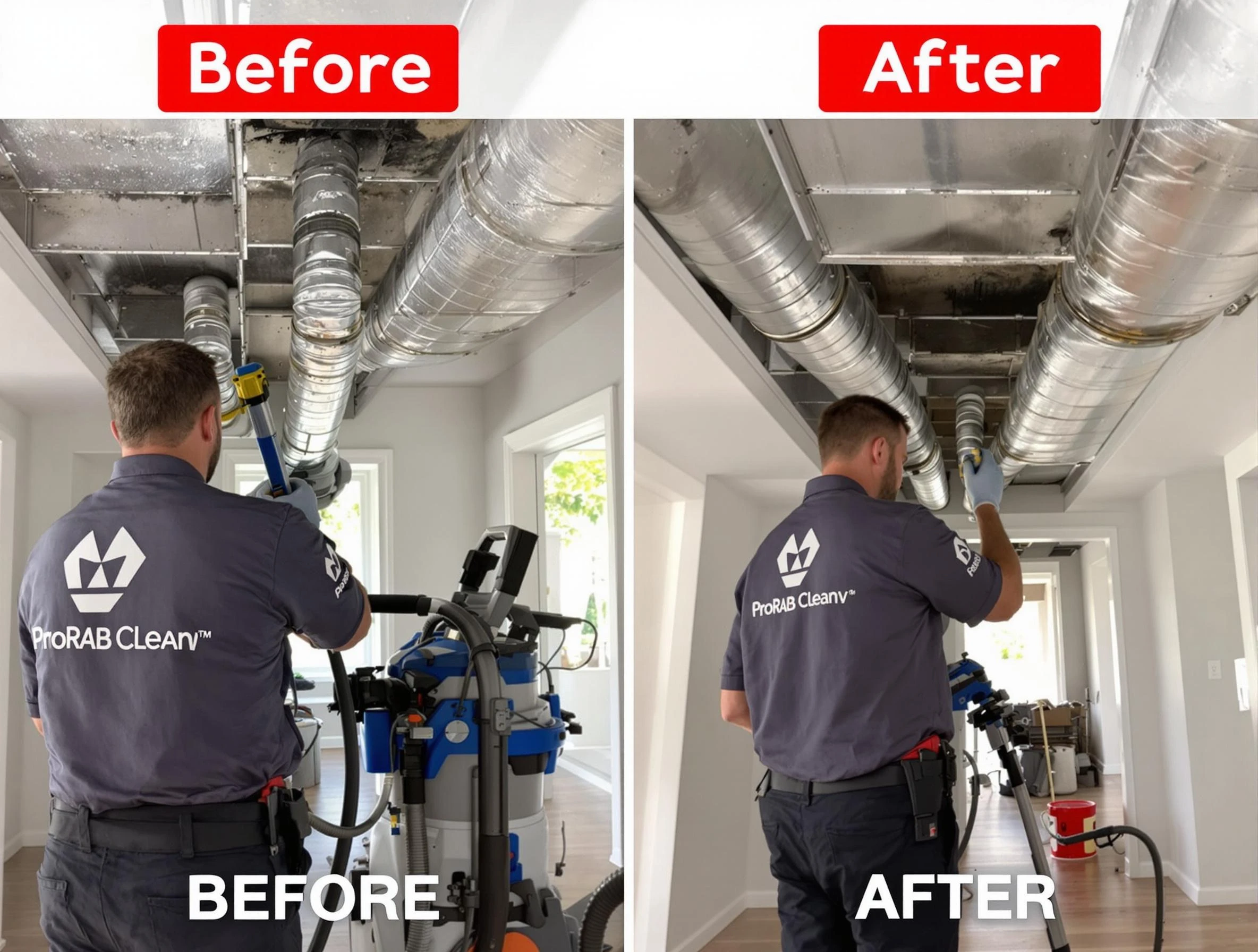 Murray Air Duct Cleaning expert performing thorough residential duct cleaning in a Murray home